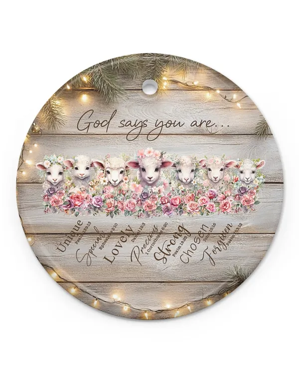 Porcelain Ornament - Circle