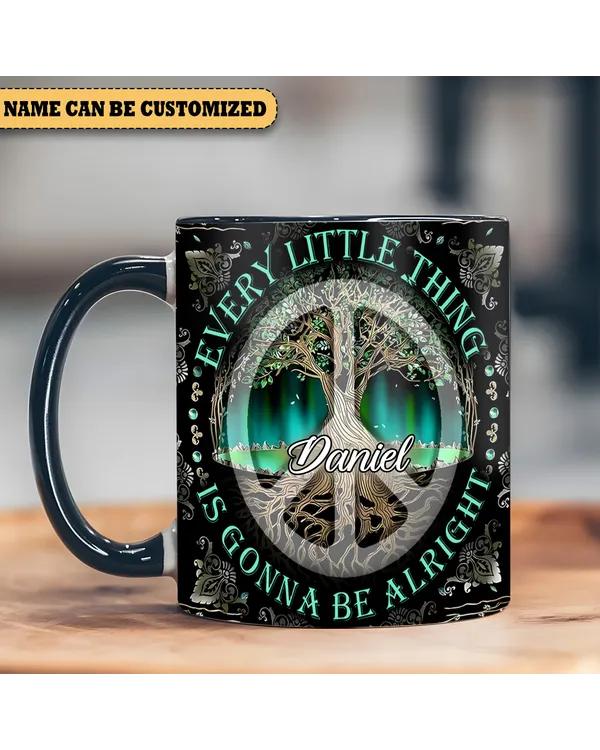 Personalized Hippie Tree Of Life Every Little Thing Accent Mug