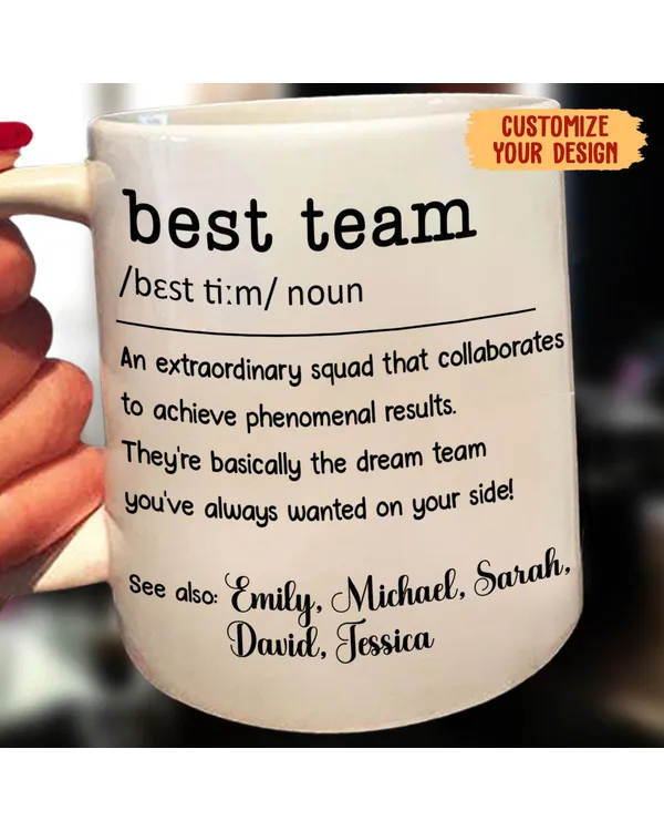 Personalized Best Team Mug