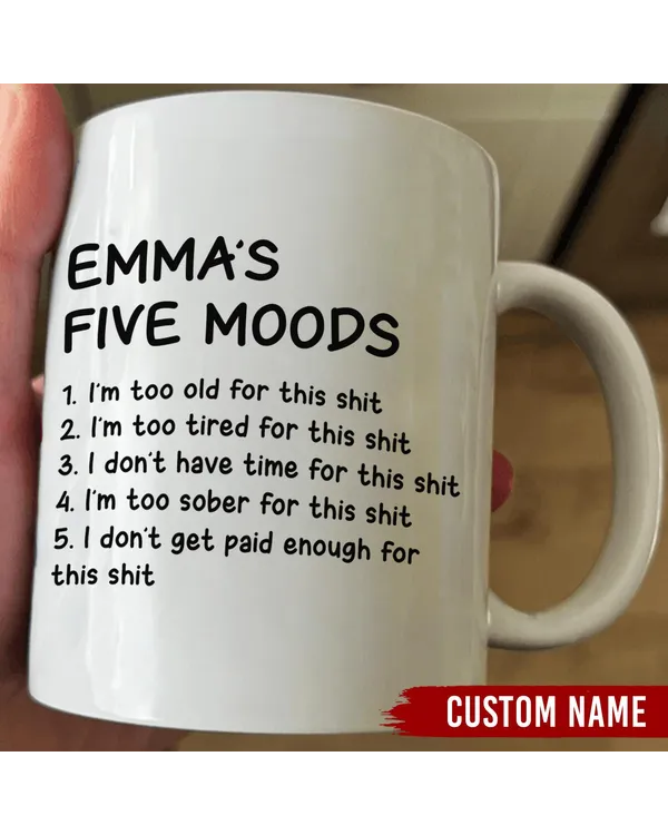 Personalized Five Moods Mug