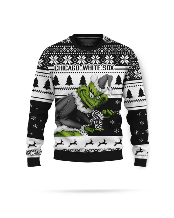 Chicago White Sox Grinch Christmas Sweater