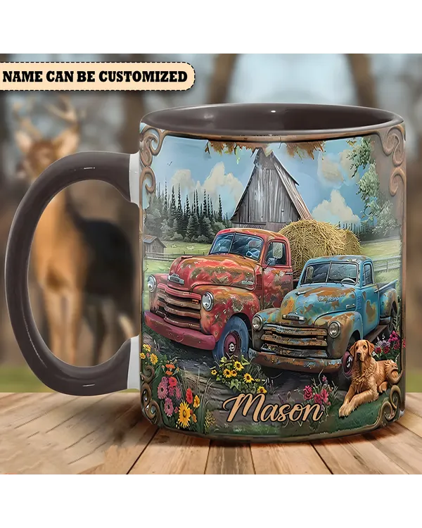 Personalized Vintage Country Truck Accent Mug