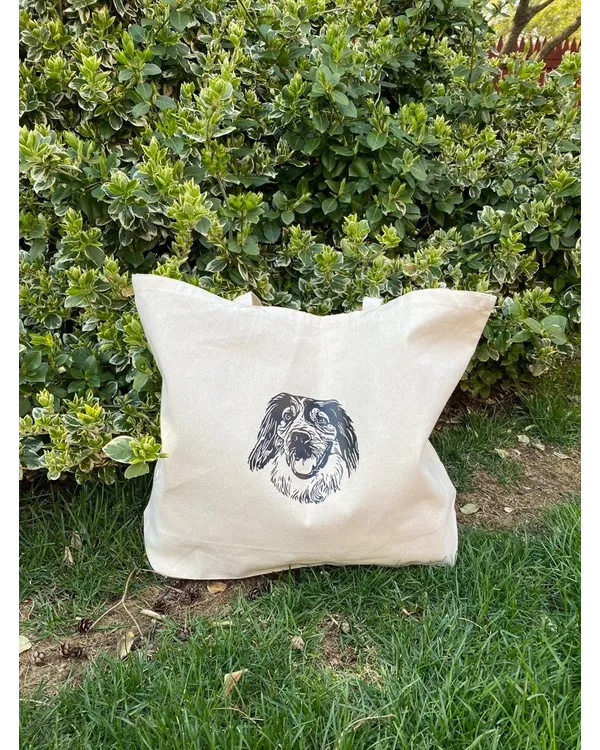 Custom Pet Portrait Tote