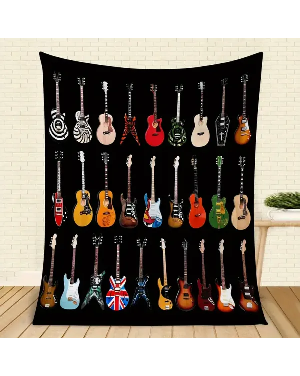 Guitar Pattern  Blanket