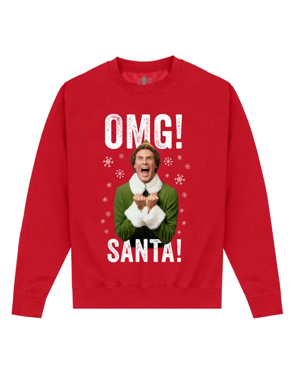Officially Licensed Warner Bros. Elf - Elf OMG Santa Unisex Sweatshirt