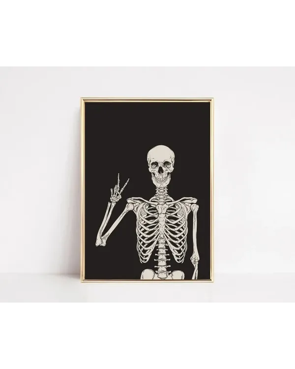 Skeleton Halloween Wall Art