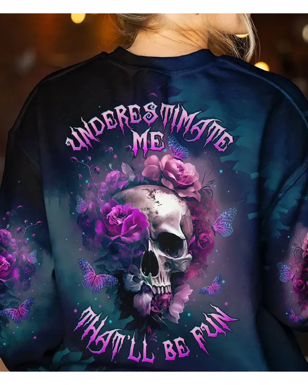 Skull Underestimate Me Sweater