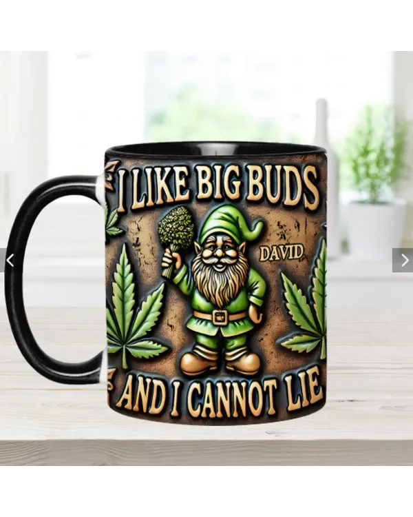 Personalized I Like Big Buds Accent Mug