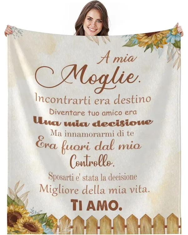 IT - Coperta A mia Moglie Incontrarti era destino TI AMO