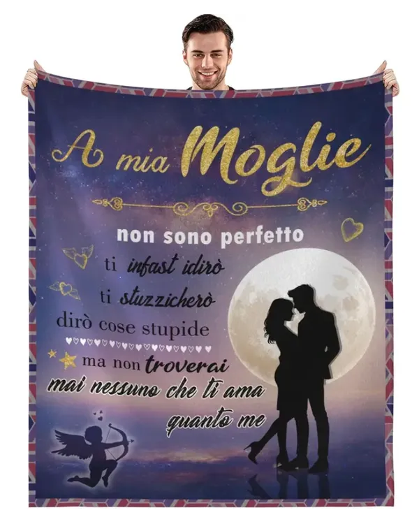 IT - Coperta A mia Moglie Mai nessuno che ti ama quanto me