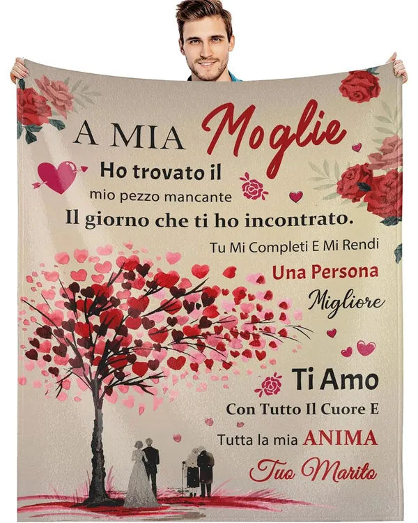 IT - Coperta A Mia Moglie Ho trovato il mio pezzo mancante Tuo Marito