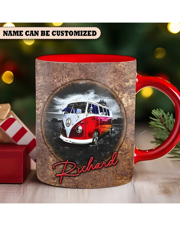 Personalized Vintage Camper Accent Mug 11oz 15oz