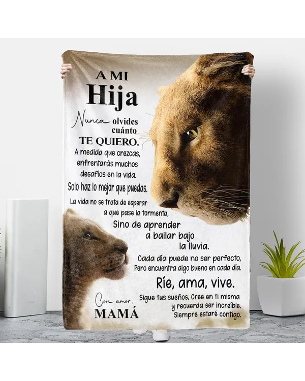 ES - Manta A Mi Hija Nunca olvides cuánto te quiero Con amor Mamá