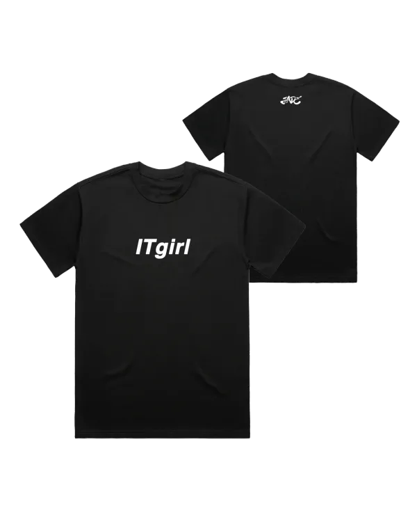 IT girl Black T-Shirt