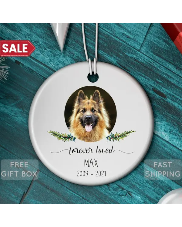 Memorial Pet Ornament Forever Loved