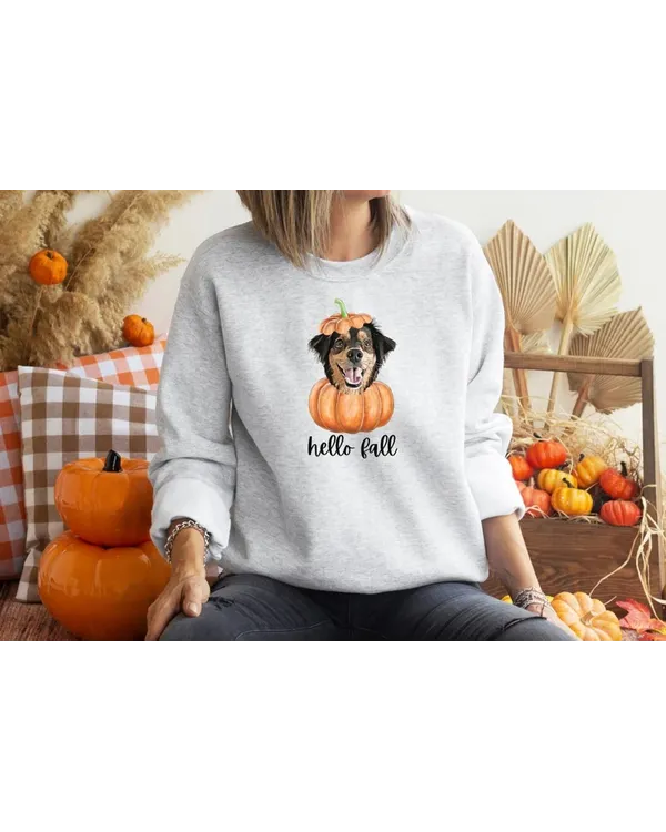 Personalized Pet Pumpkin Fall Sweatshirt