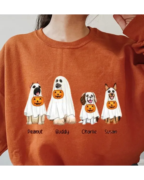 Custom Dog Ghost Halloween Shirt