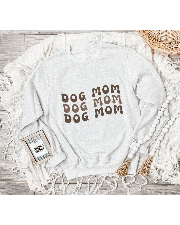 Dog Mom Neutral Sweatshirt