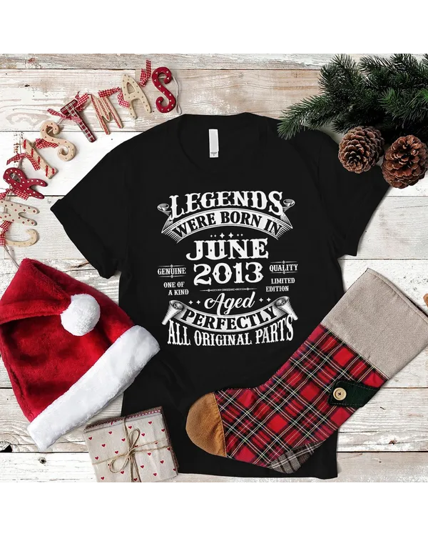 Legend Tee June Tee 2013 12th Birthday Gift 12 Years Old T-Shirt Shirt - Unisex Premium T-Shirt Unisex Premium T-Shirt