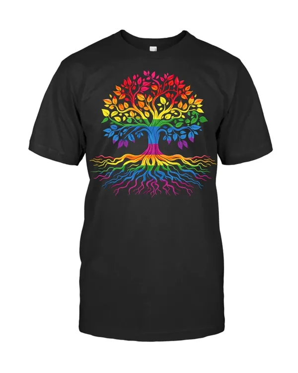 Tree Life Rainbow Lgbt Flag