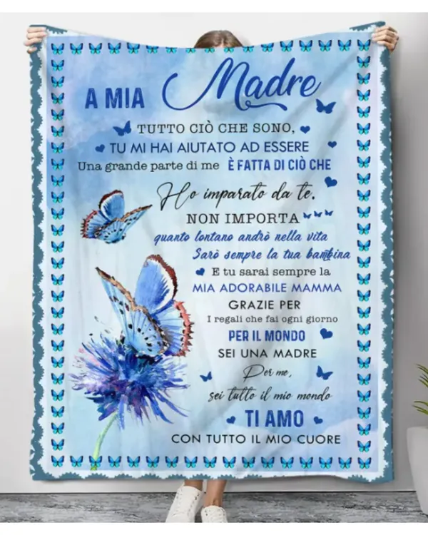 Coperta A mia Madre NON IMPORTA quanto lontano andrò nella vita Sarò sempre la tua Bambina
