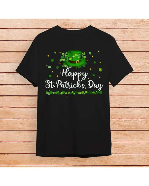 Shamrock Leprechaun Happy St Patricks Day Men Women Toddler Shirt