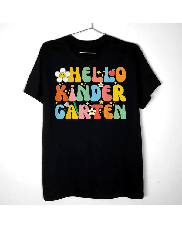Back To School Hello Kindergarten Squad Teachers & Students Shirt
