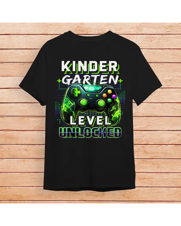 Back To School Kindergarten Boy Gamer First Day School Level Shirt Back To School Kindergarten Boy Gamer First Day School Level Shirt