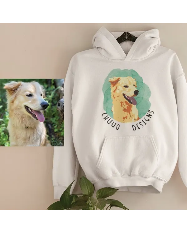 Custom Pet Photo Hoodie Comfy Cozy Sports