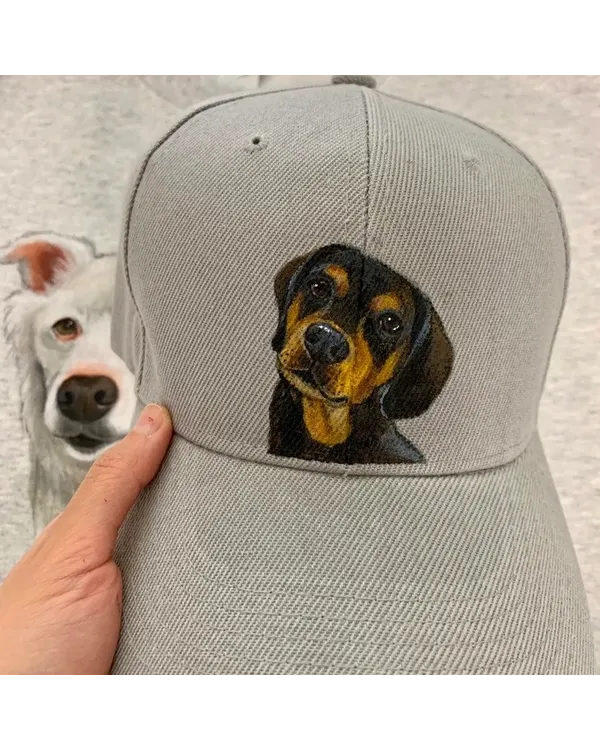 Custom Dog and Cat Portrait HAT