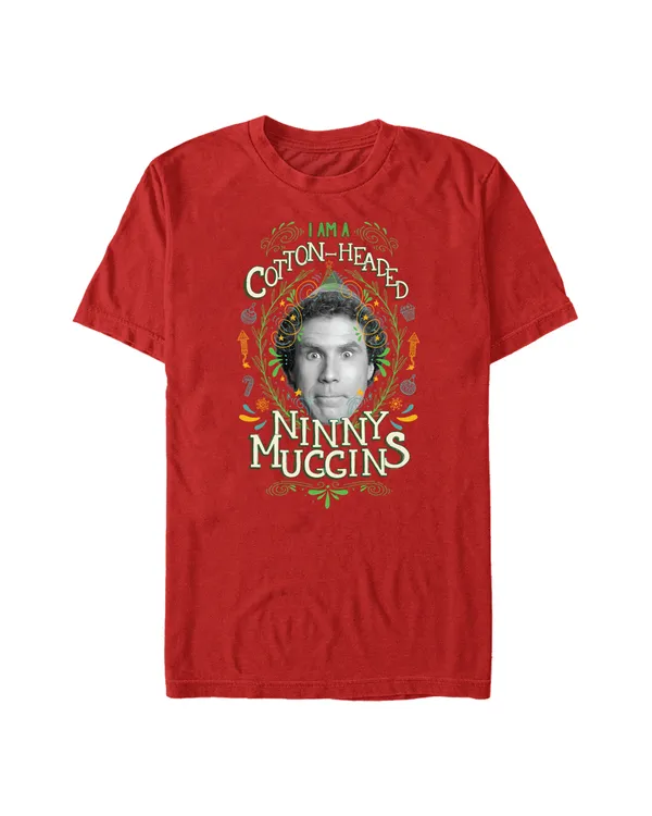 Officially Licensed Warner Bros. Elf - Elf 'Cotton-Headed Ninny Muggins' Unisex Crew neck