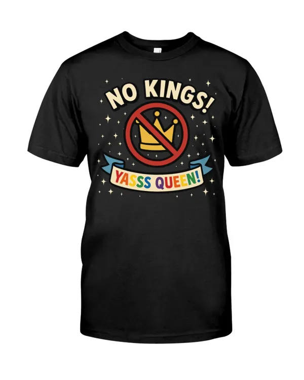 No kings yas queen - Feminist Gift Premium Fit Mens Tee