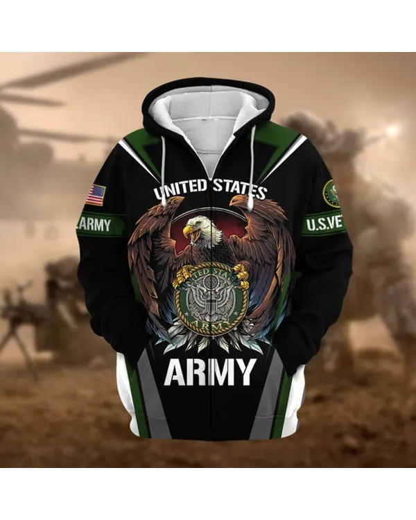 Army 4 - Premium Zip Hoodie