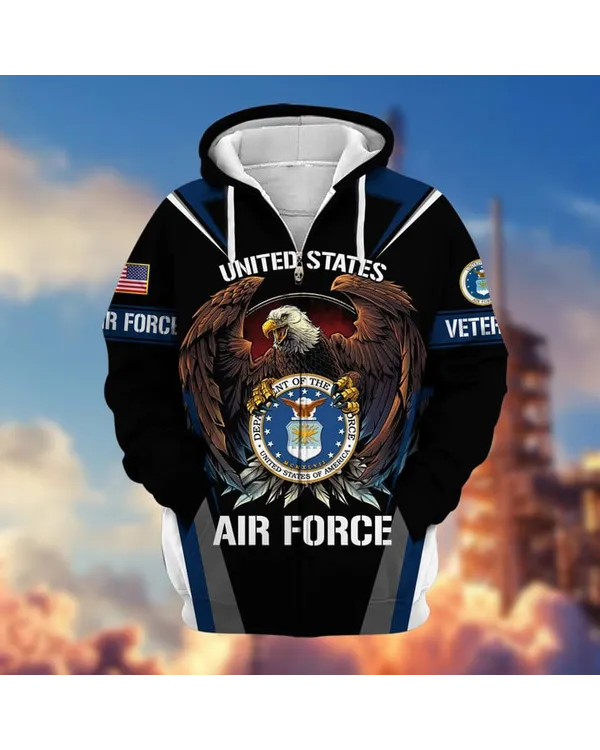 Air Force 2 - Premium Zip Hoodie