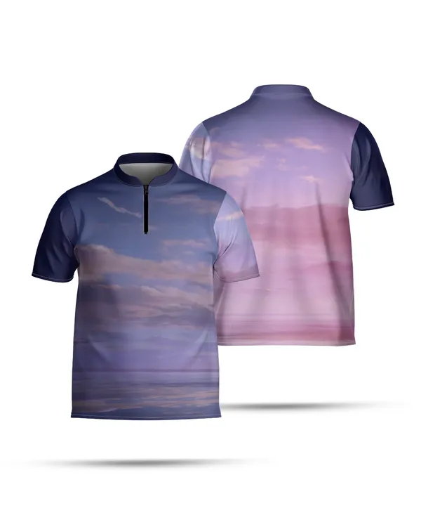 AOP Zipper Polo- Bowling Jersey 2