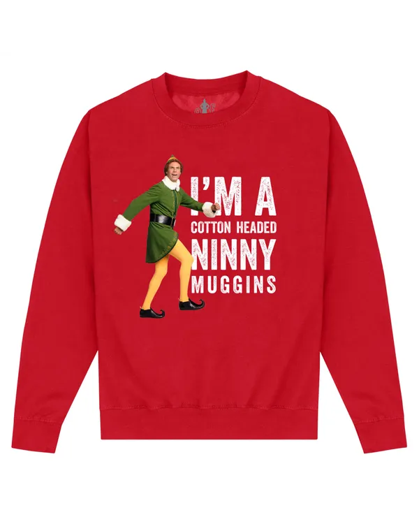 Officially Licensed Warner Bros. Elf - Elf Ninny Muggins Unisex Sweatshirt