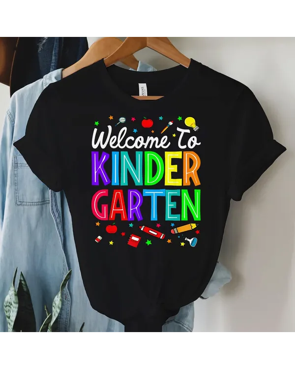 Welcome To Kindergarten Back To School Kids Boys Shirt