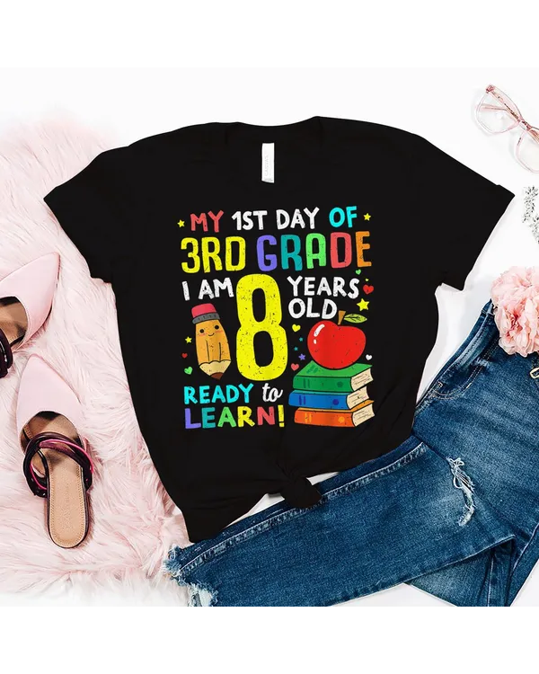 3rd Grade Back To First Day Of School Shirt Boys Girl Gift Shirt