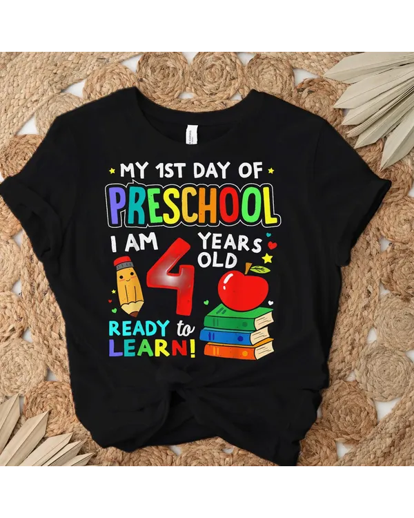 My First Day Of Pre K Boy Girl 1st Day Of Preschool Teachers Shirt