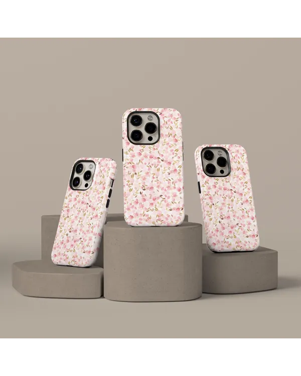 Pastel Wildflower Phone Cover Pink Floral Design Phonecase