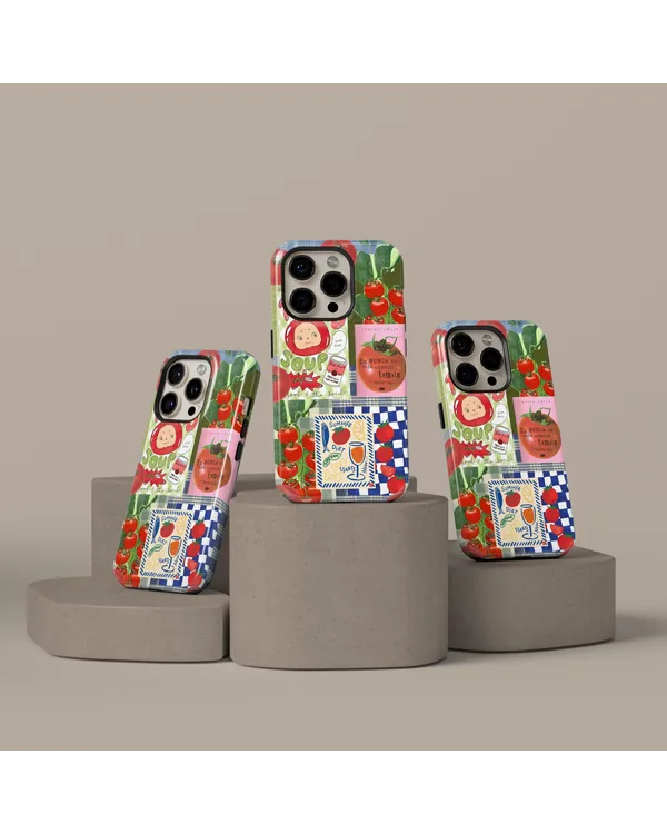 Whimsical Foodie Collage Phone Cover Phonecase