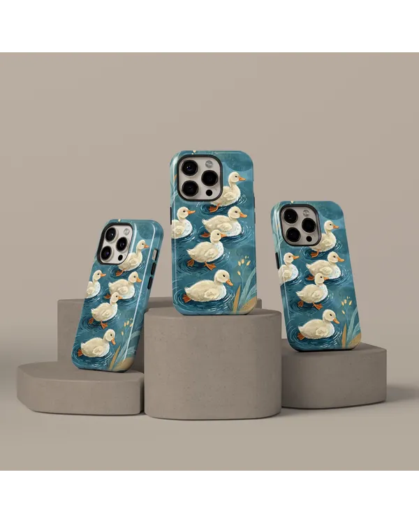Whimsical Duck Pond Phone Case Cottagecore Gift Phonecase