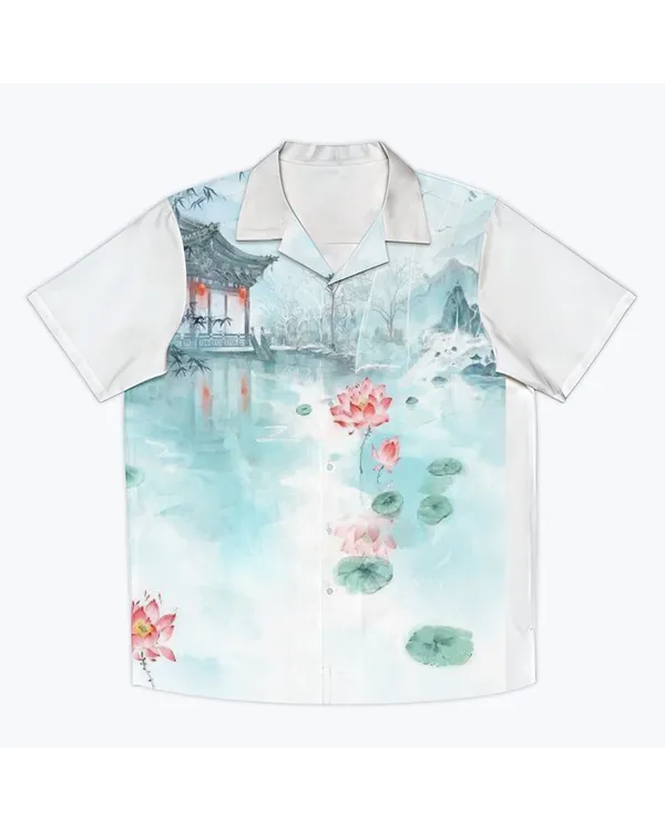 AOP Hawaiian Shirt with Pocket 2