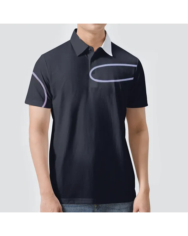 AOP Men's Short Sleeve Polo Shirt 2
