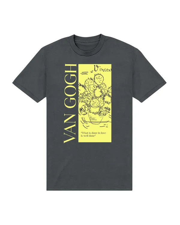 Officially Licensed apoh London - Van Gogh Sunflowers Quote Unisex Crew neck