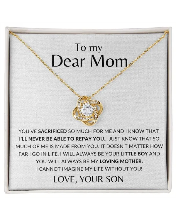 Love Knot Rose Gold Necklace