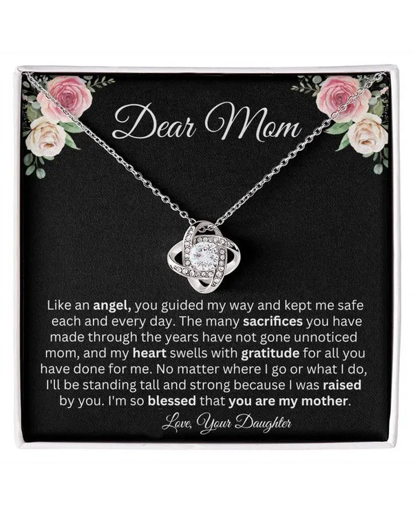 Dear Mom | You're My Angel | Love Knot Necklace