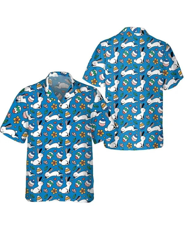 Bunny Egg Easter Hawaiian Shirt - Easter Hawaiian Shirts For Men & Women