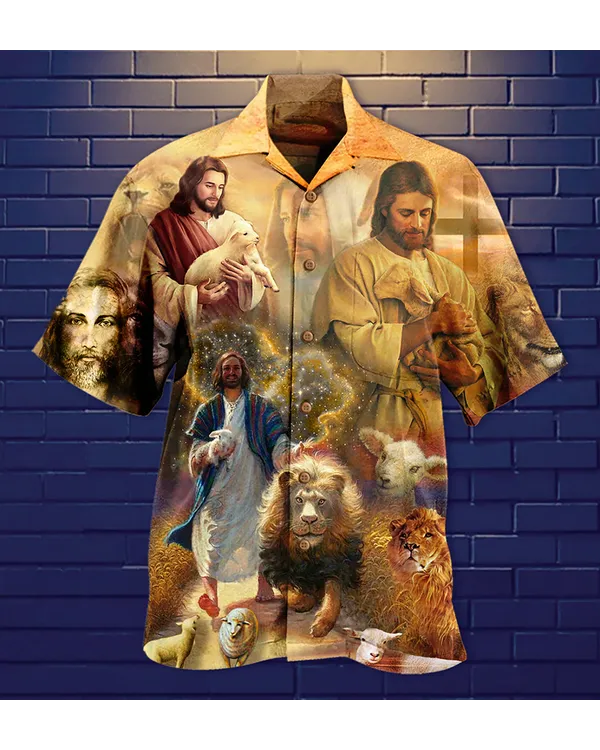 Jesus Saves Animals And Loves Animals Hawaiian Shirt - Christian Hawaiian Shirts For Men & Women