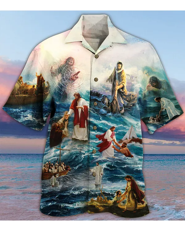 Jesus Saved My Life Hawaiian Shirt - Christian Hawaiian Shirts For Men & Women